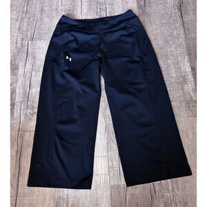 Under Armour Women’s Athletic Pants Size Small Black Wide Leg Logo